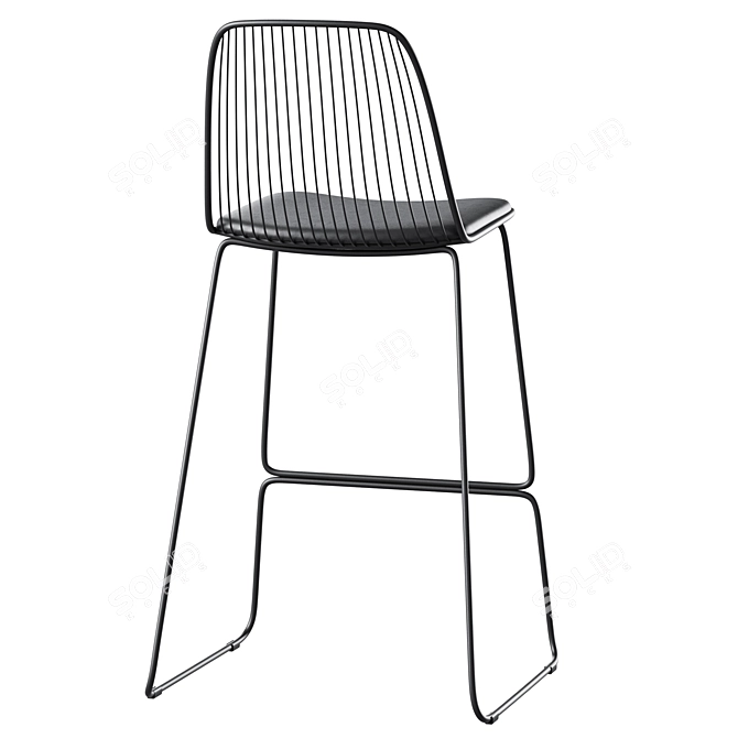 Elegant Vivo Bar Stool 3D model image 4