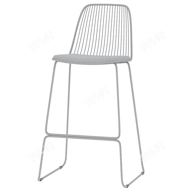 Elegant Vivo Bar Stool 3D model image 6