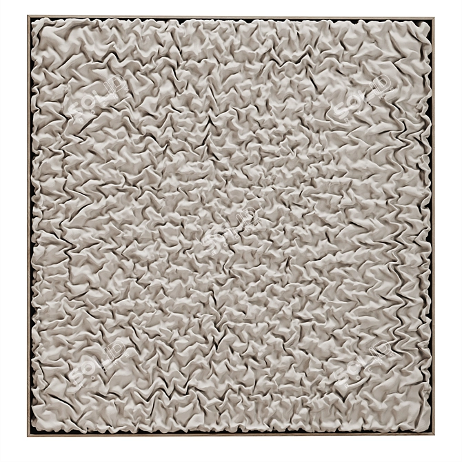 Wall Draped Decor Panel 3D model image 3