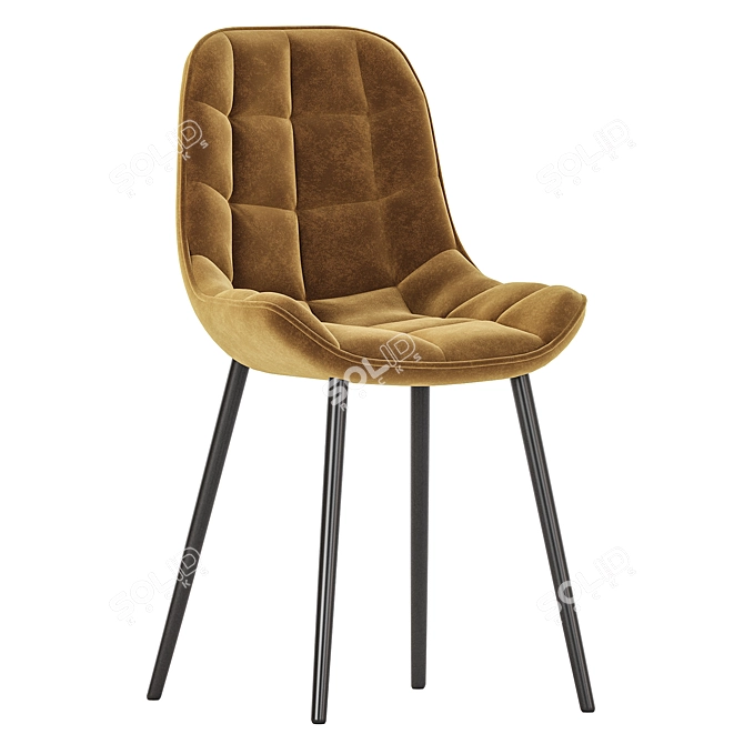 Modern Rumba Kitchen Chair Collection 3D model image 2
