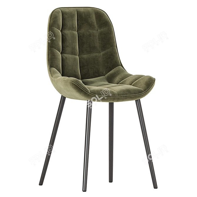 Modern Rumba Kitchen Chair Collection 3D model image 4