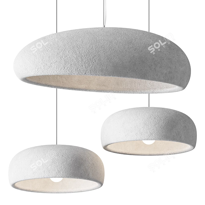 Globular Clouds Pendant Light 3D model image 1