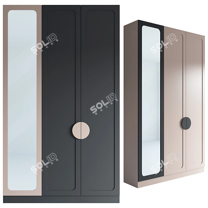 Modern Hallway Composition 112 3D model image 2