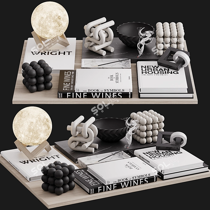  Lunar Decor Set 3D model image 2