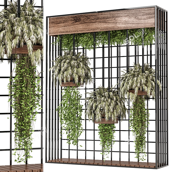 Metal Box Set: Indoor Plants 3D model image 1