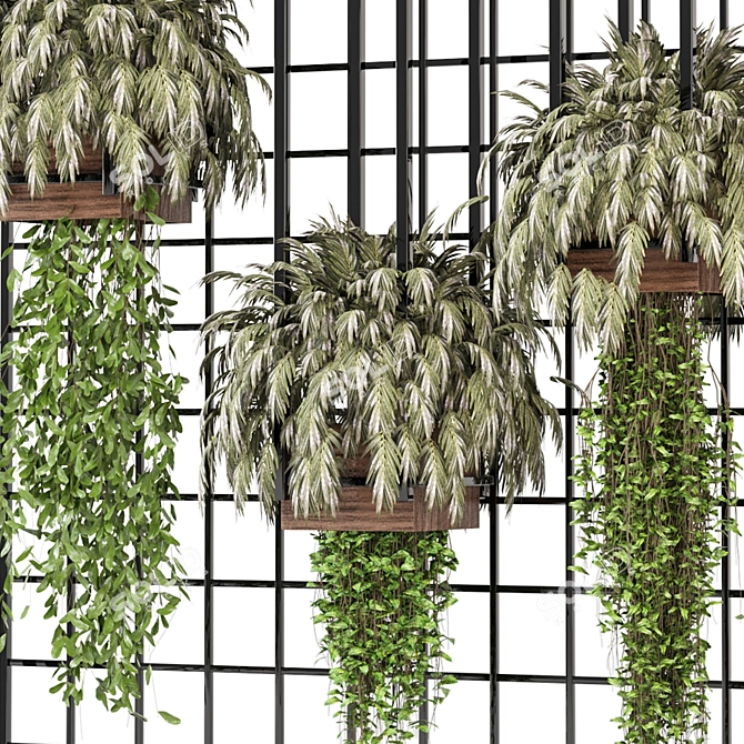 Metal Box Set: Indoor Plants 3D model image 2