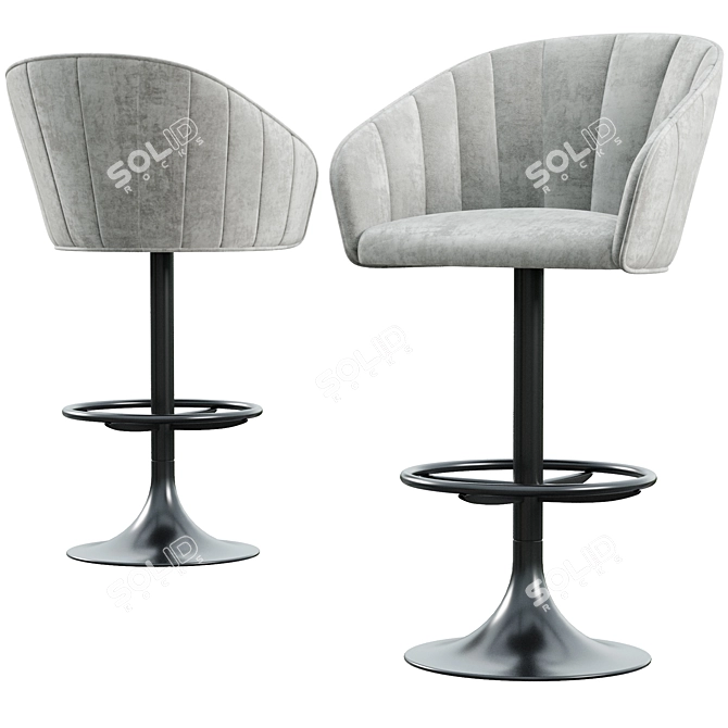 Thuya 6056 Stool: Elegant Design 3D model image 1