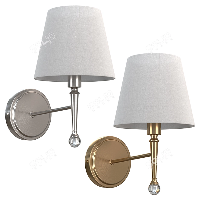 Freya Rosemary Wall Light Fixture 3D model image 1