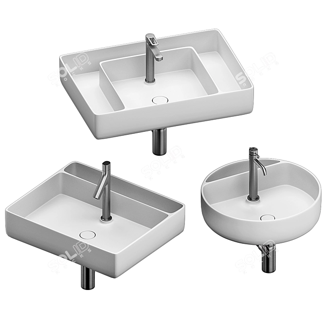 Starck Box Washbasin Collection 3D model image 1