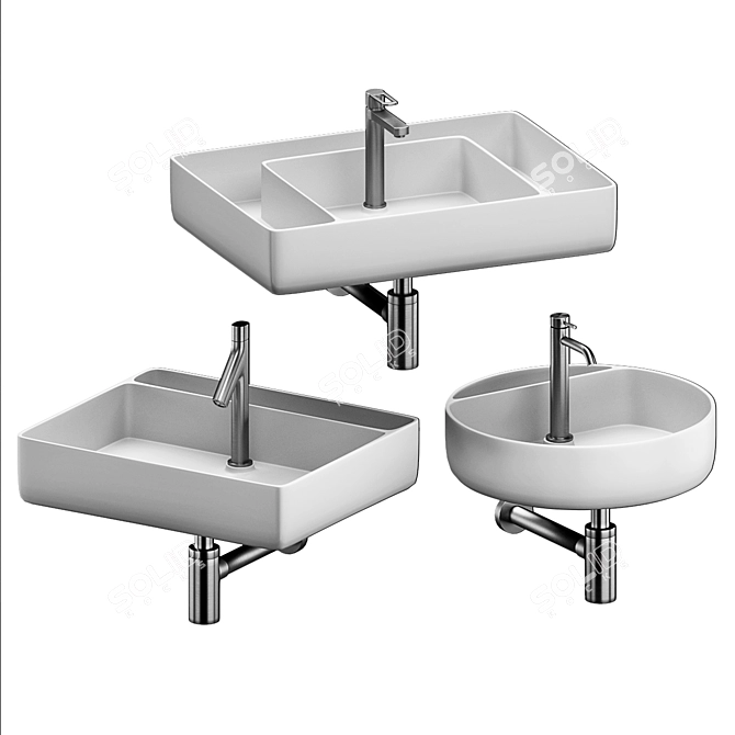 Starck Box Washbasin Collection 3D model image 2