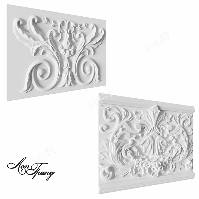 Custom Decorative Interior and Exterior Friezes 3D model image 3