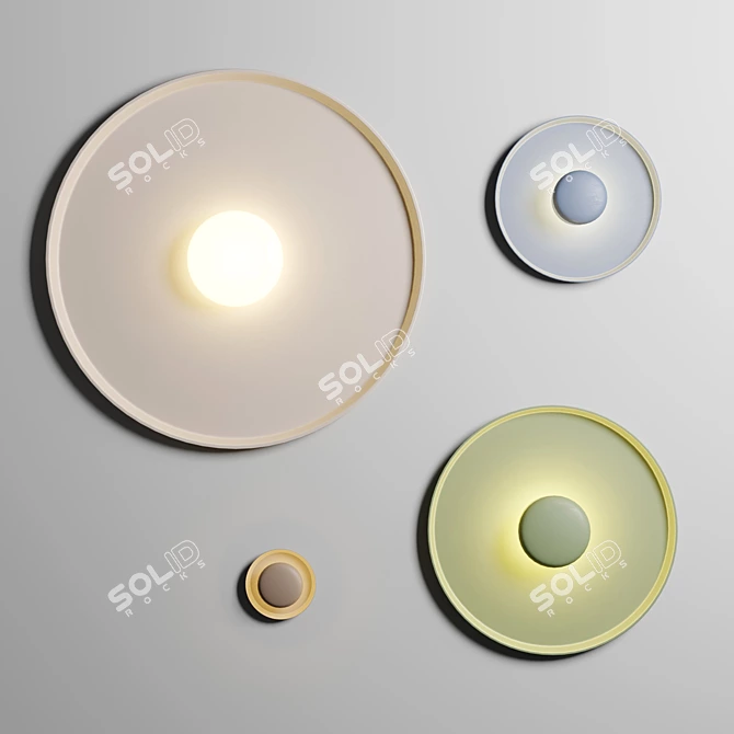 Modern Vibia Top Wall Lamp 3D model image 1