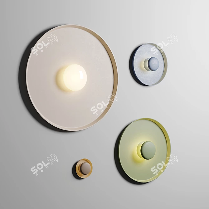 Modern Vibia Top Wall Lamp 3D model image 2