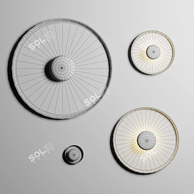 Modern Vibia Top Wall Lamp 3D model image 5