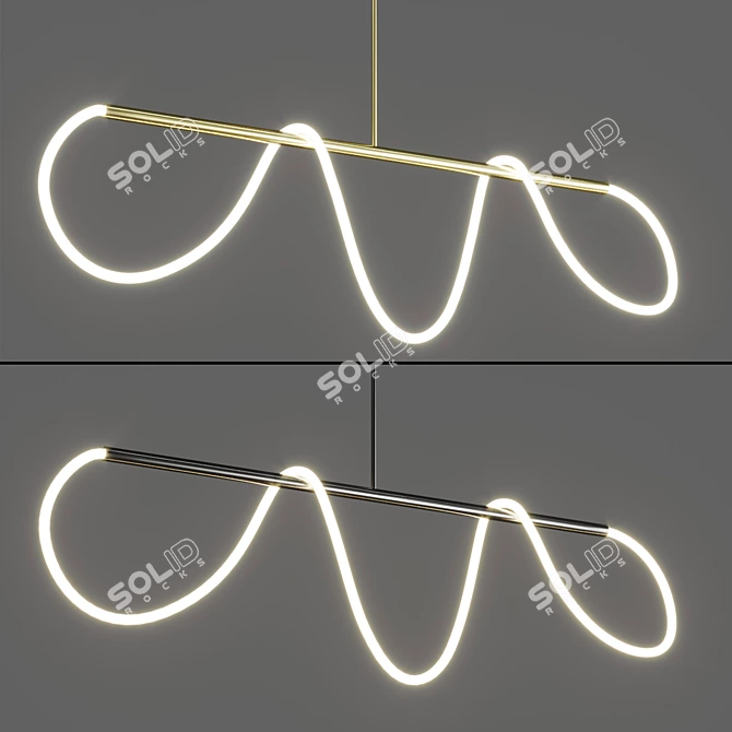 Glorify L Small Modern Wall Light 3D model image 2