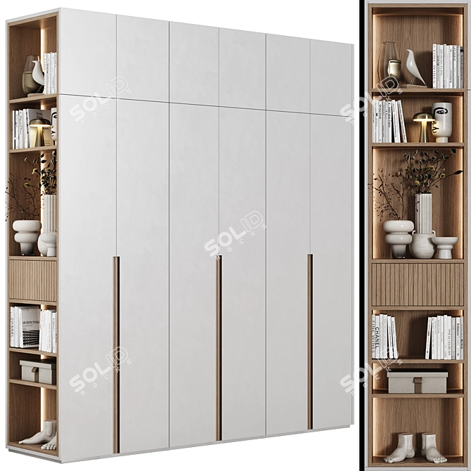 Modern Modular Wardrobes 76 3D model image 1