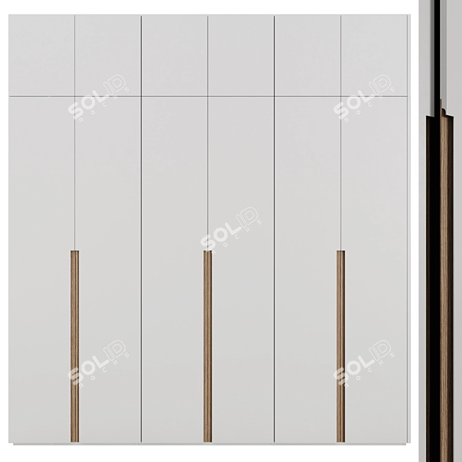 Modern Modular Wardrobes 76 3D model image 3