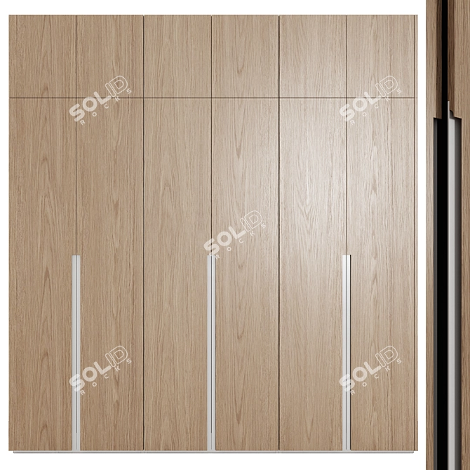 Modern Modular Wardrobes 76 3D model image 4