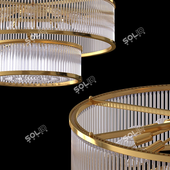 Romatti MARA Round Chandelier 3D model image 3