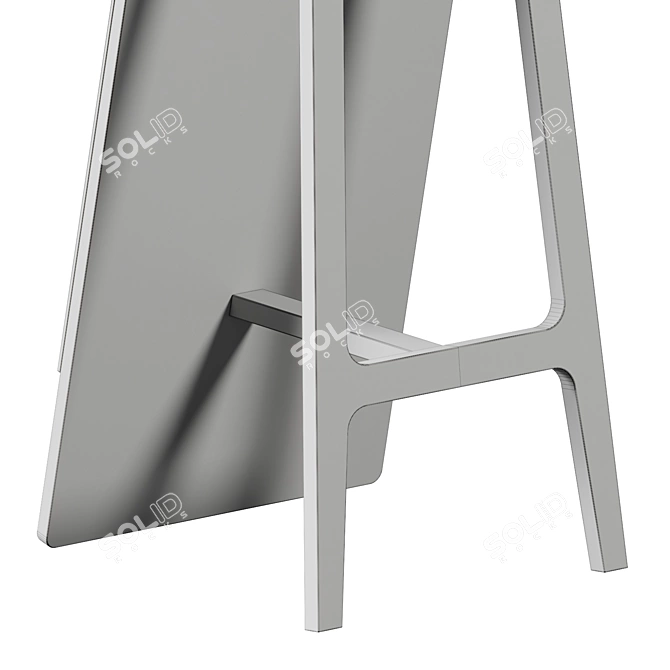 Swedese Mira Stand Mirror, Stylish Reflection 3D model image 5