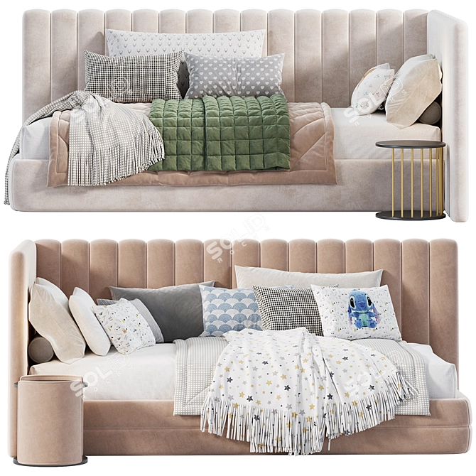 Kids Bed Natan Lavsit Furniture 3D model image 4