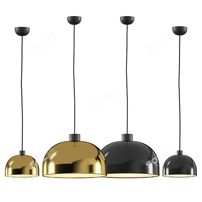 Grant Pendant, Adjustable Lighting Options 3D model image 3