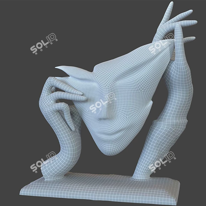 Texture Mask Statue in 4K 3D model image 7