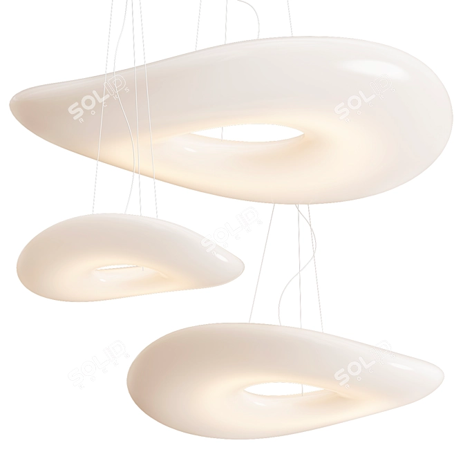 Chic Mr. Magoo Pendant Lights 3D model image 1