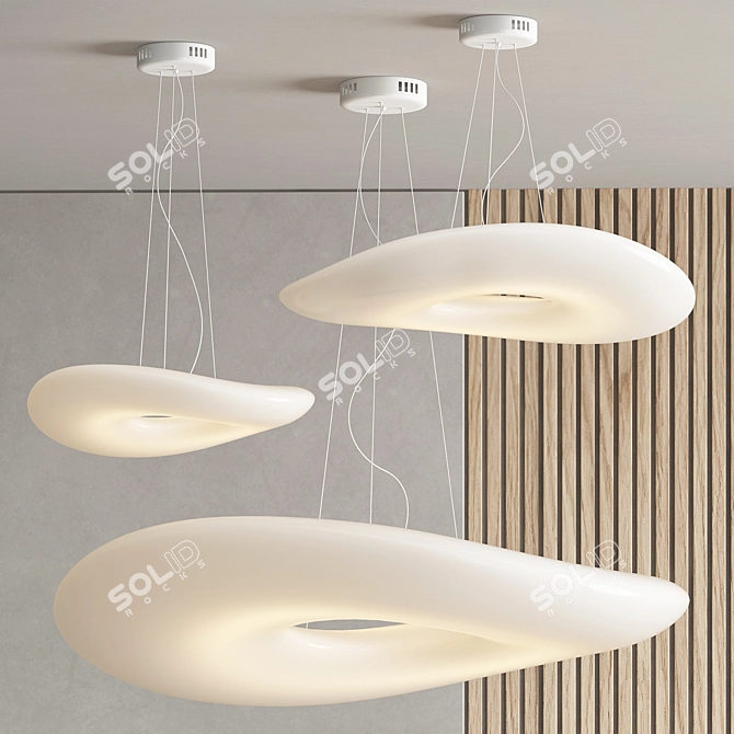 Chic Mr. Magoo Pendant Lights 3D model image 2