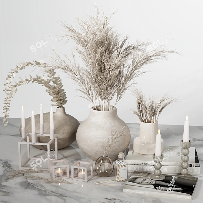 Natural Harmony Decor Set 3D model image 1