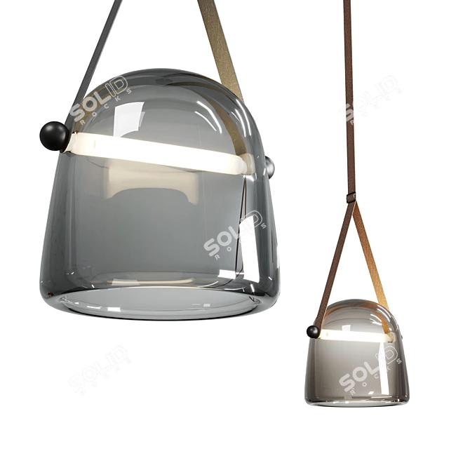 Contemporary LED Pendant Light 3D model image 2