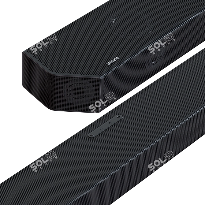 Samsung Remote Soundbar Subwoofer Bundle 3D model image 2