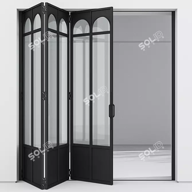 Corona Aluminium Door 337 Render 3D model image 1