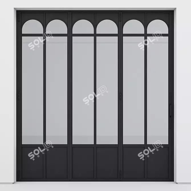 Corona Aluminium Door 337 Render 3D model image 2