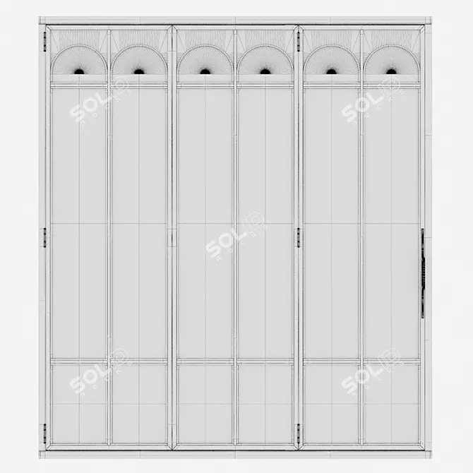 Corona Aluminium Door 337 Render 3D model image 4