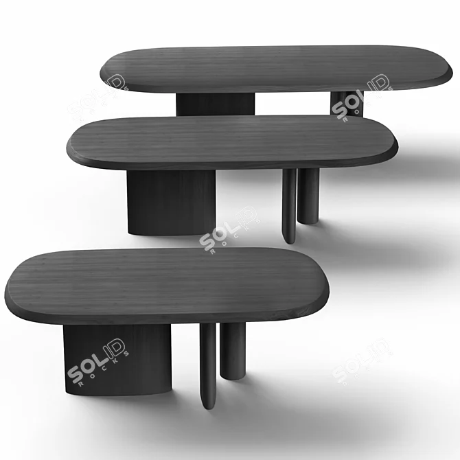 Customizable Padiglioni Table and Youpi Chair 3D model image 3