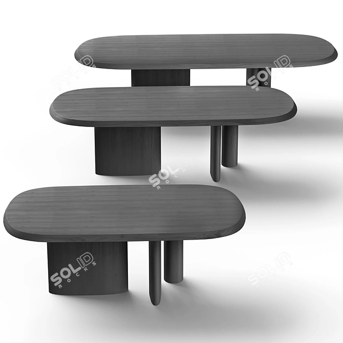 Customizable Padiglioni Table and Youpi Chair 3D model image 12