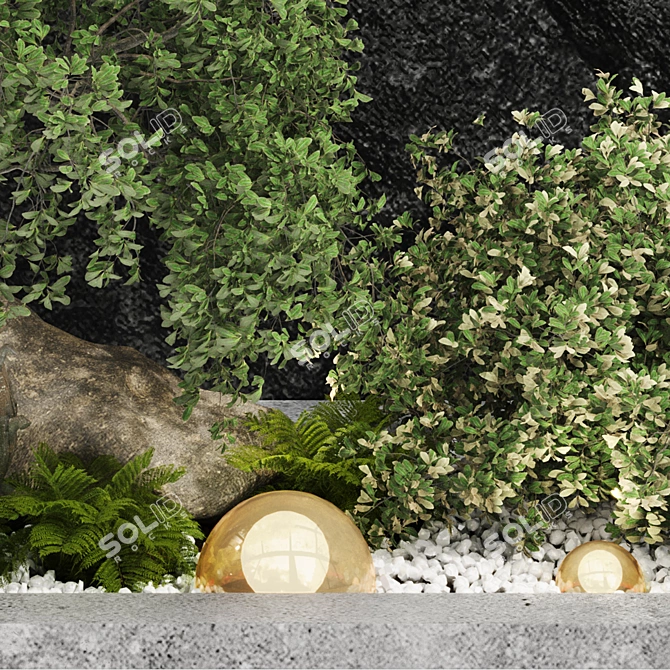 Garden Greenery Set 136 3D model image 5