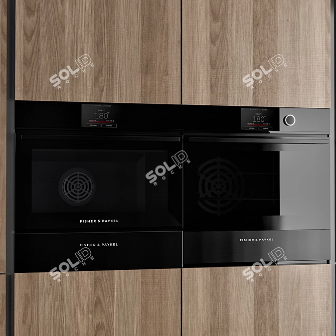 Minimalist Kitchen No.5 Set 3D model image 5