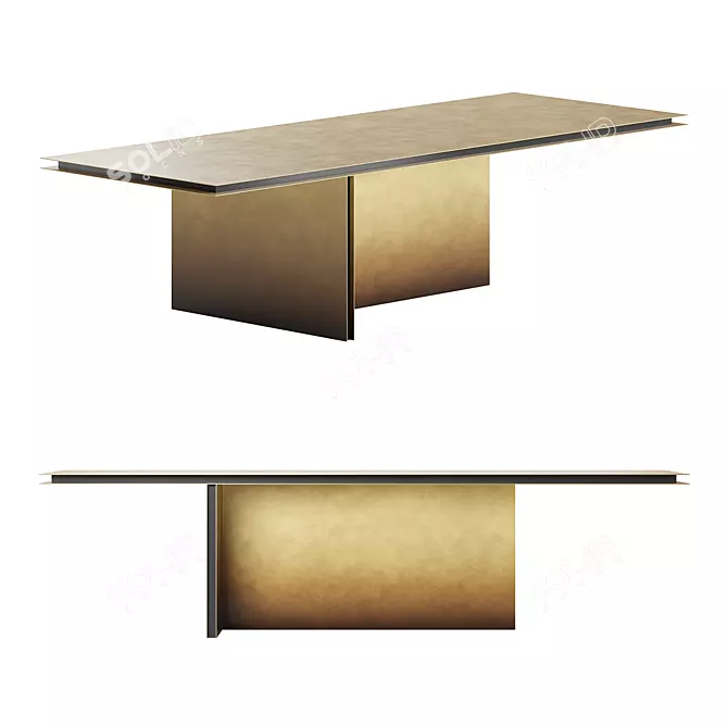 De Castelli Folio Dining Table 3D model image 1