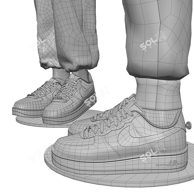 JUNO Men's Casual Mannequin Wear 3D model image 4