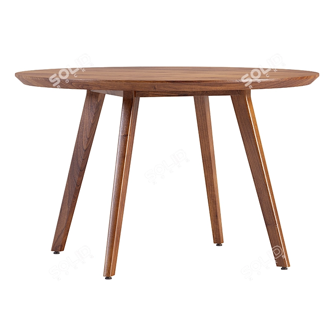 Modern Round Dining Table - 3DsXYZ 3D model image 3