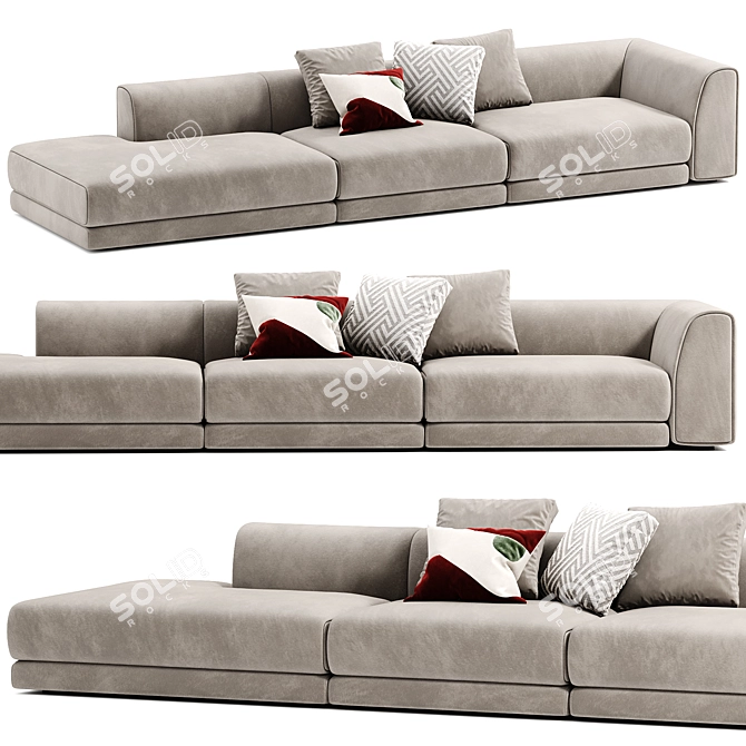 Luxury Rafael Sofa in Corona 3D model image 1