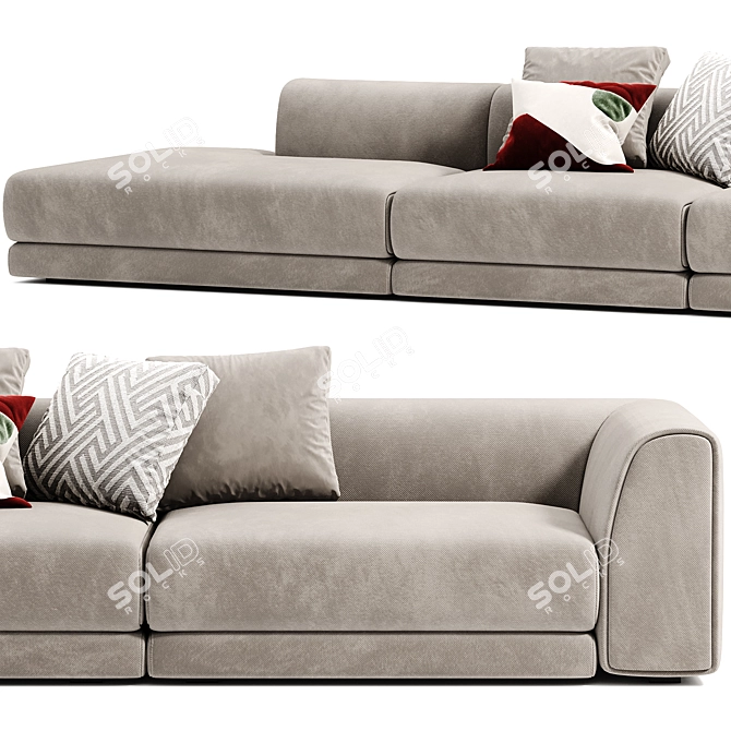 Luxury Rafael Sofa in Corona 3D model image 2