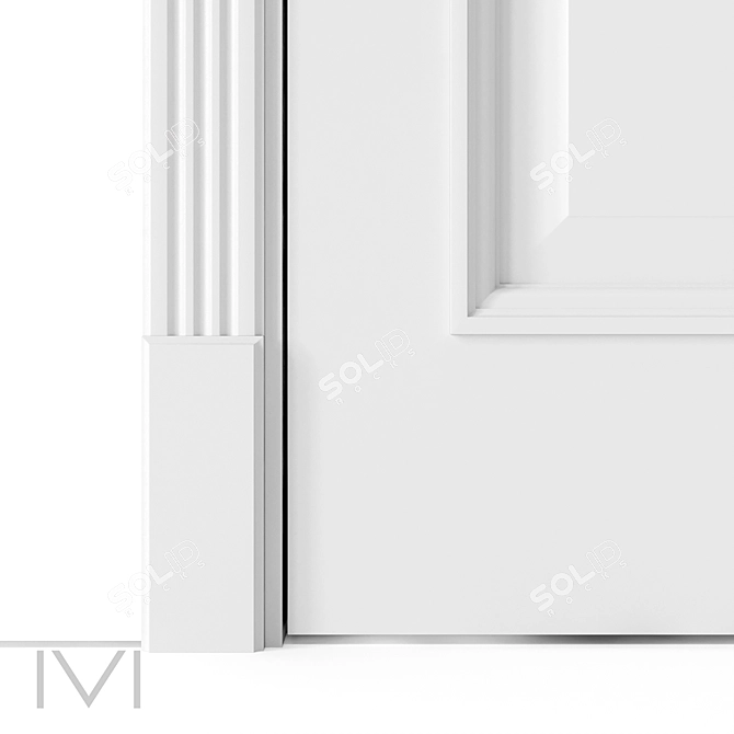 London Series Interior Doors 3D model image 3