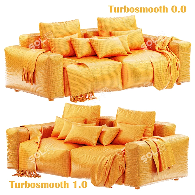 Modern One-Seater Sofa 3D Model 3D model image 7