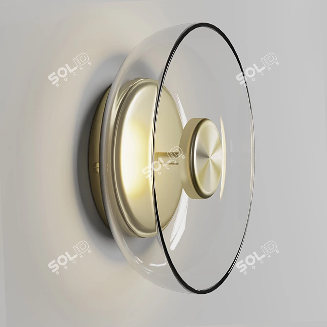 Arctic Glow Wall Luminaire 3D model image 2