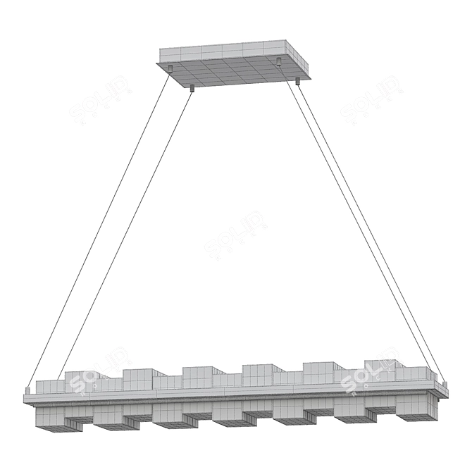 Elegant Bruco Chandelier 3D model image 2