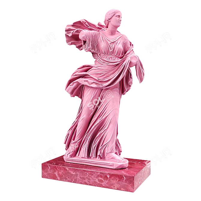  Classical Niobide Sculpture Pedestal 3D model image 2