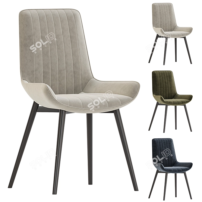 Girona Blue Chair Collection(Gravity Dimension) 3D model image 1